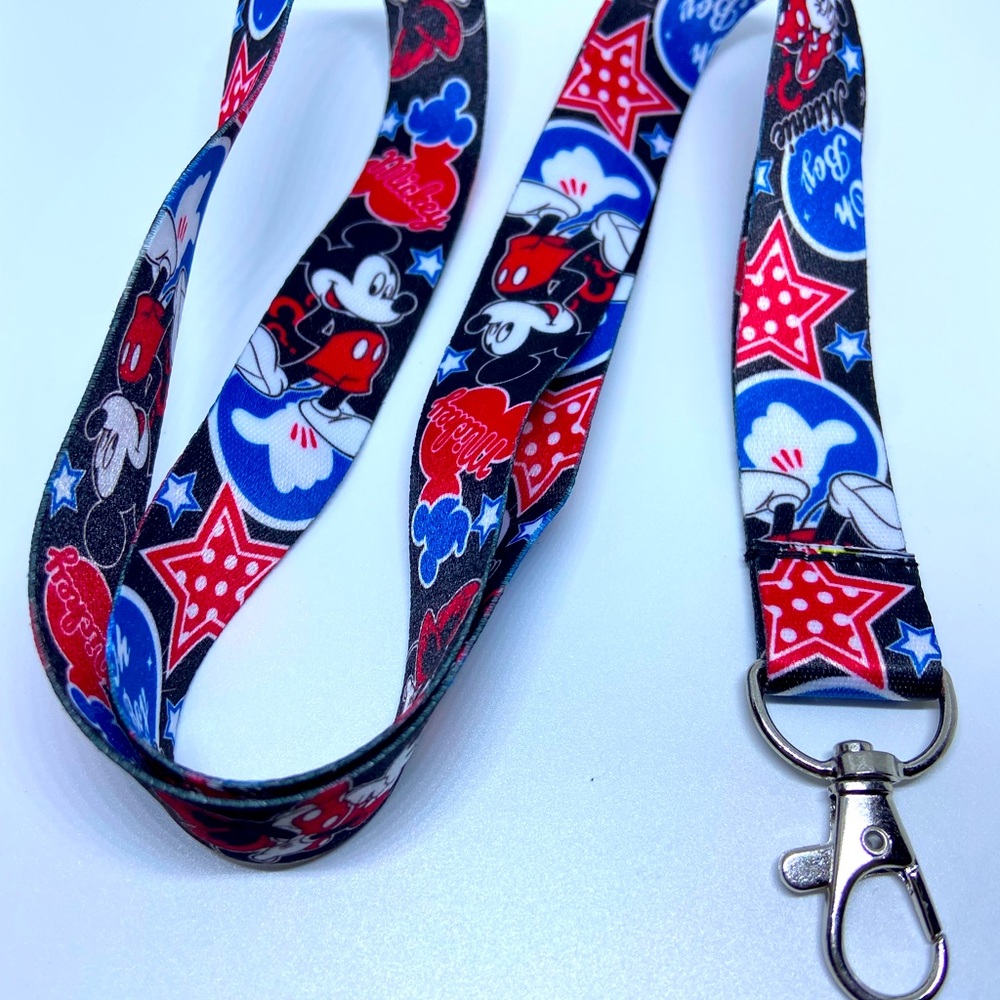 Mickey and Minnie mouse lanyard